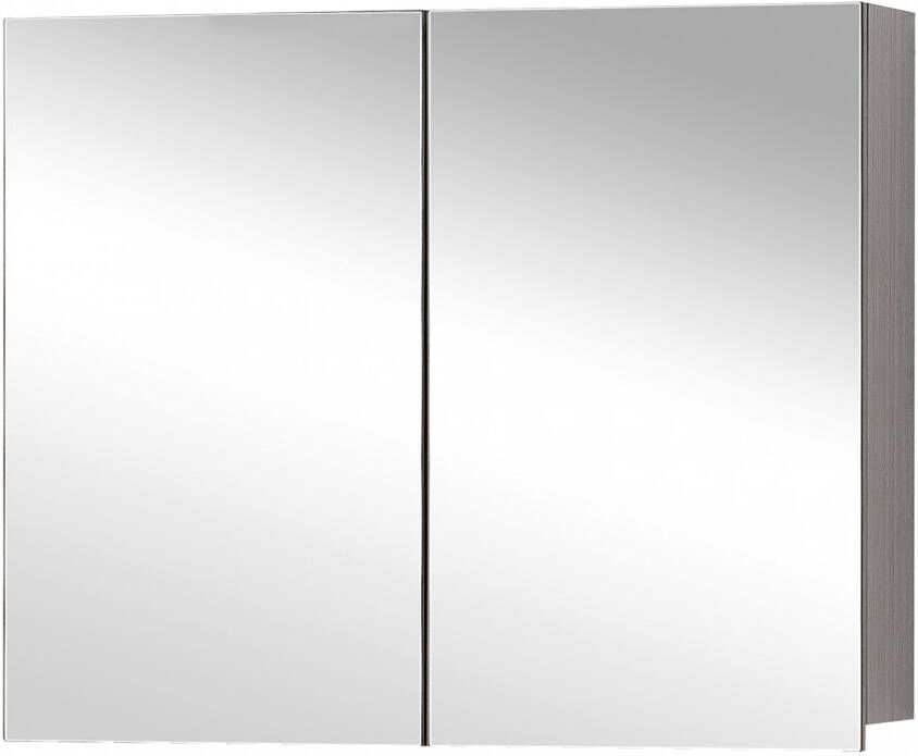 Differnz kast 90x60x15cm 2 deuren met spiegel MDF Eiken 36.701.07