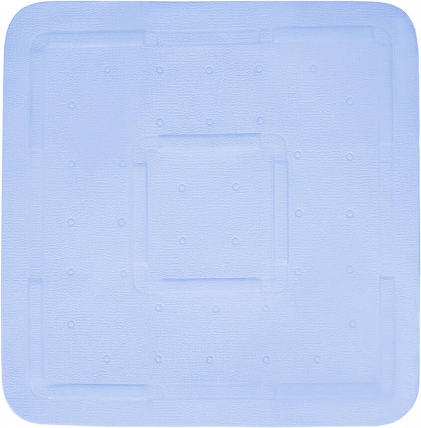 Differnz Tutus inlegmat douche antislip laag 100% PVC 55 x 55 cm blauw