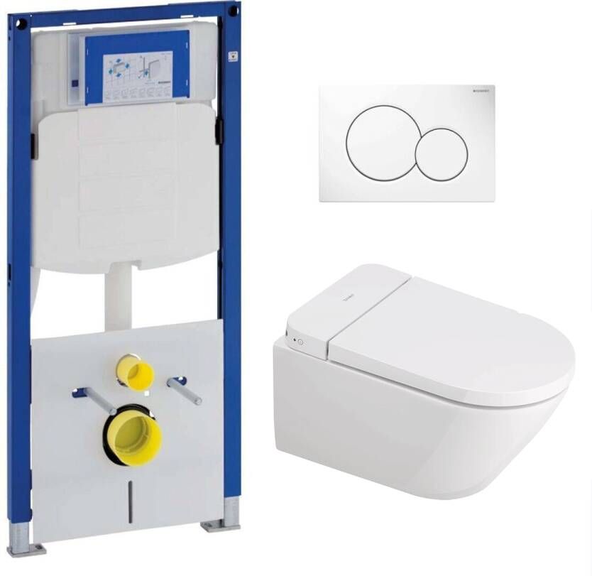 Geberit UP320 toiletset met Duravit SensoWash D-Neo douche wc