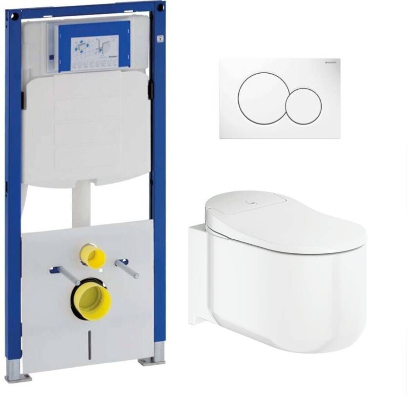 Geberit UP320 toiletset met Grohe Sensia Arena douche wc