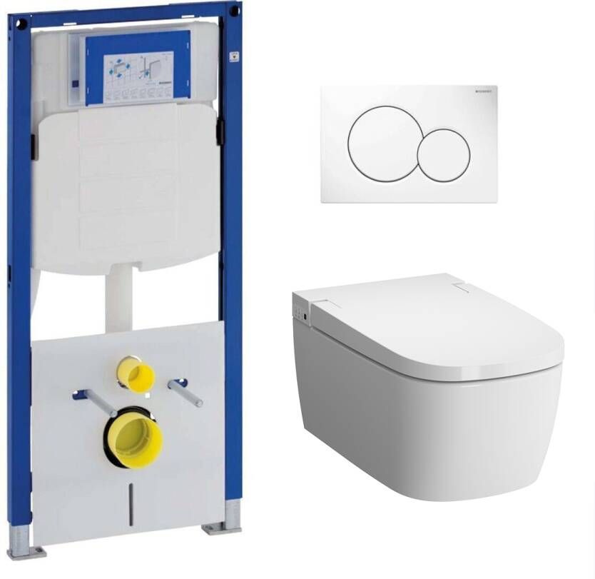 Geberit UP320 toiletset met Vitra V-Care Metropole douche wc