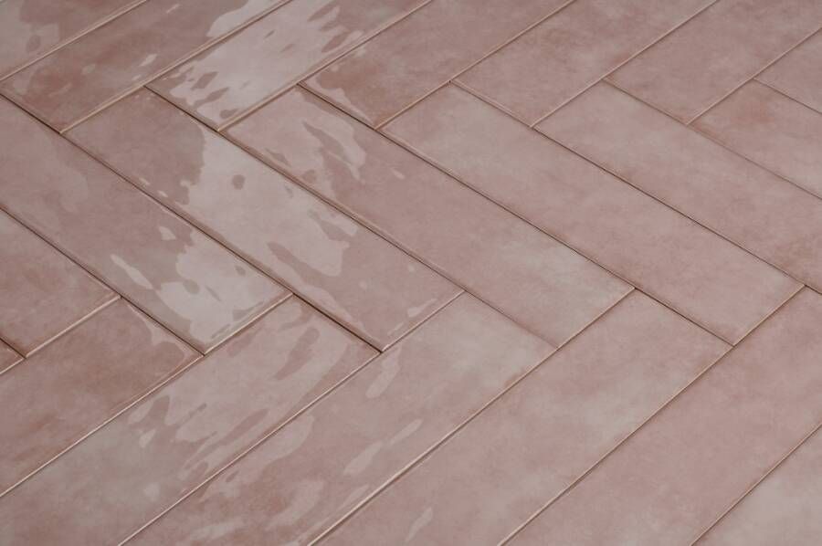 DTG Lord wandtegel 7.5x30cm roze