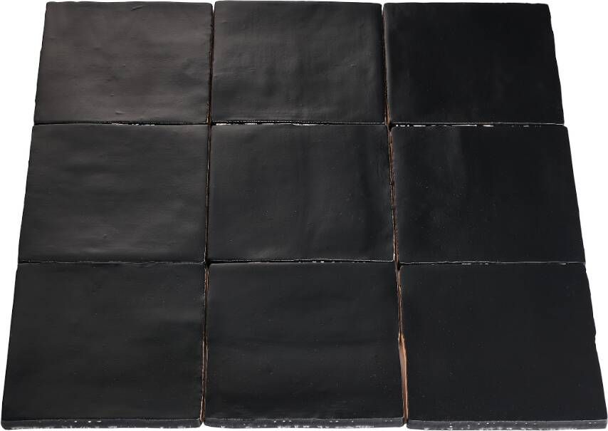 DTG Oud Hollands mozaïek wandtegel 13x13 mat zwart