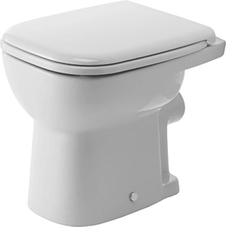 Duravit D-Code staand toilet met PK aansluiting wit glans