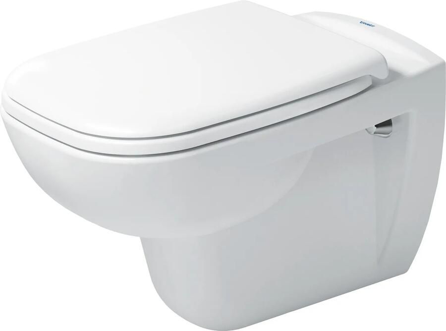 Duravit D-Code verhoogd toilet diepspoel wit glans