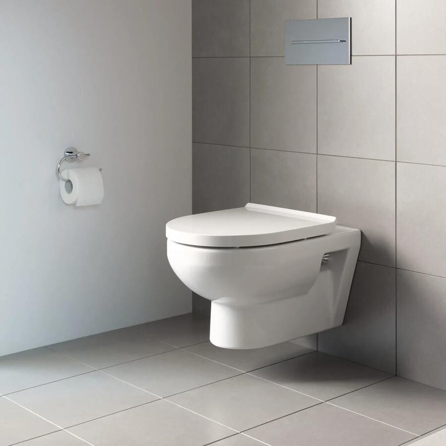 Duravit No. 1 randloos toilet met softclose zitting wit glans