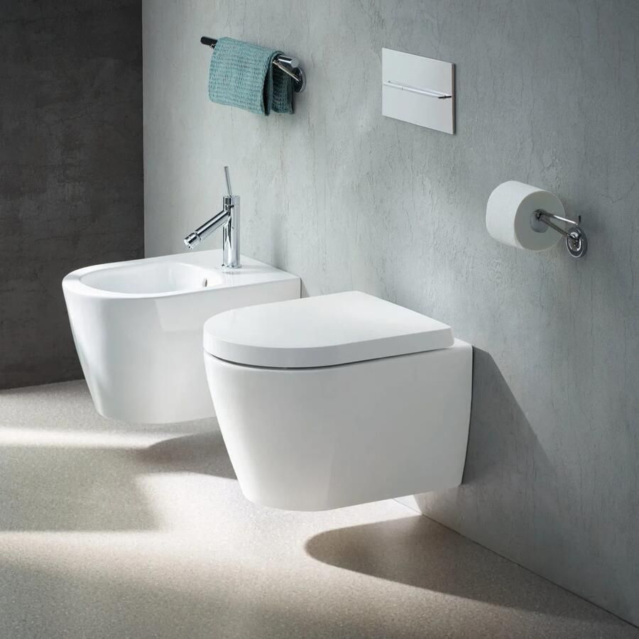 Duravit Starck Me compact randloos toilet wit glans