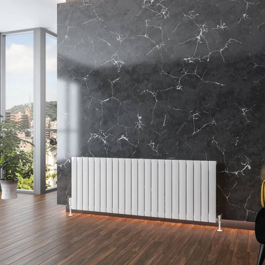 Eastbrook Addington type 10 radiator 160x60cm aluminium 1731W wit glans