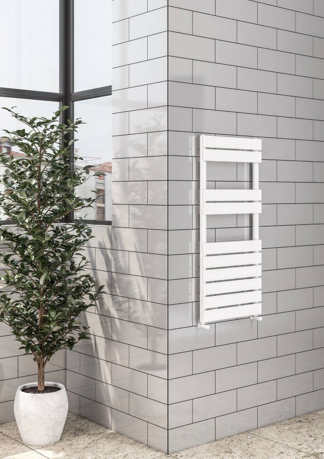 Eastbrook Addington type 10 handdoekradiator 40x80cm staal 374W wit glans