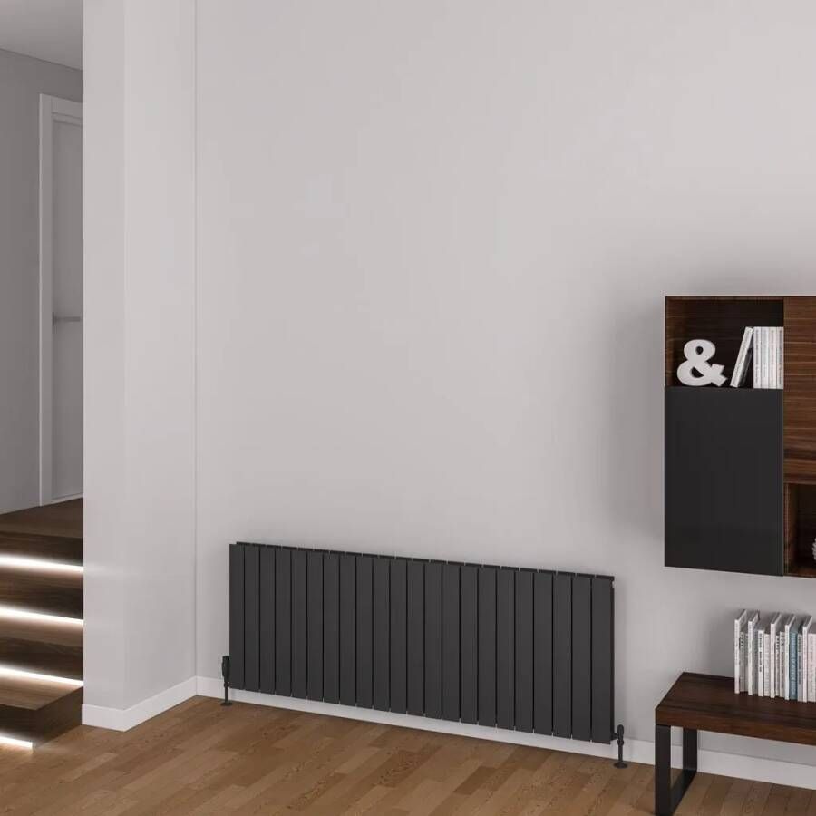 Eastbrook Addington type 20 radiator 160x60cm aluminium 2433W antraciet mat