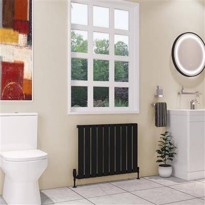 Eastbrook Deddington radiator 80x60cm 754W zwart mat