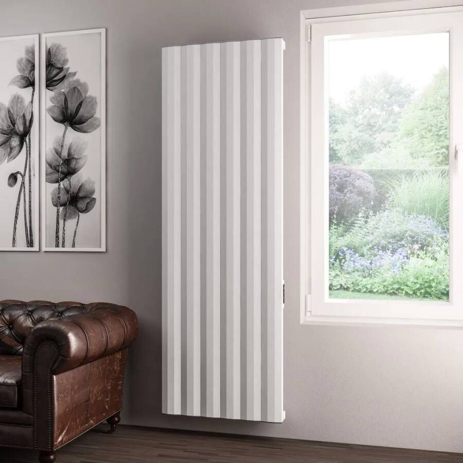 Eastbrook Derwent elektrische paneelradiator 60x180cm 1200W wit mat