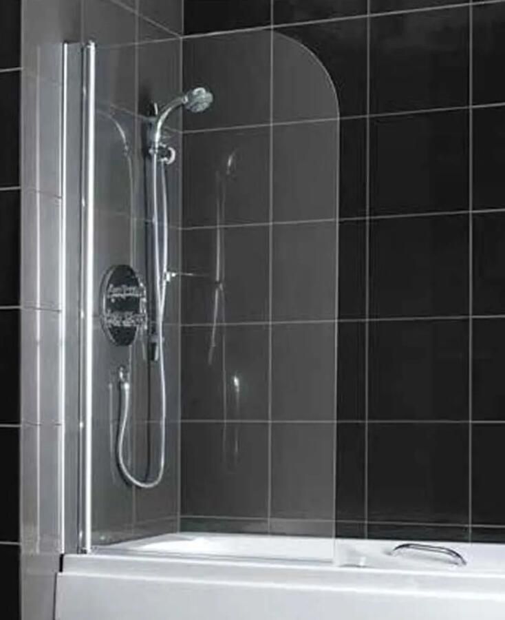 Eastbrook Corner badwand 75x140cm chroom