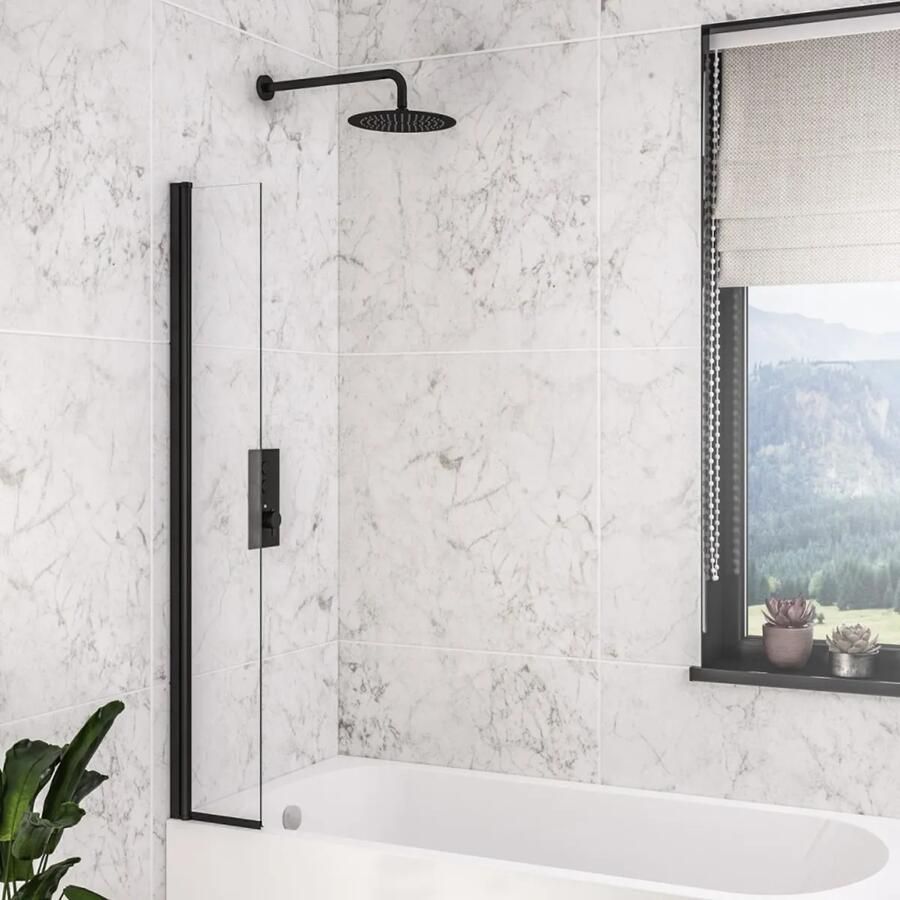 Eastbrook Designer badwand 30x140cm zwart mat