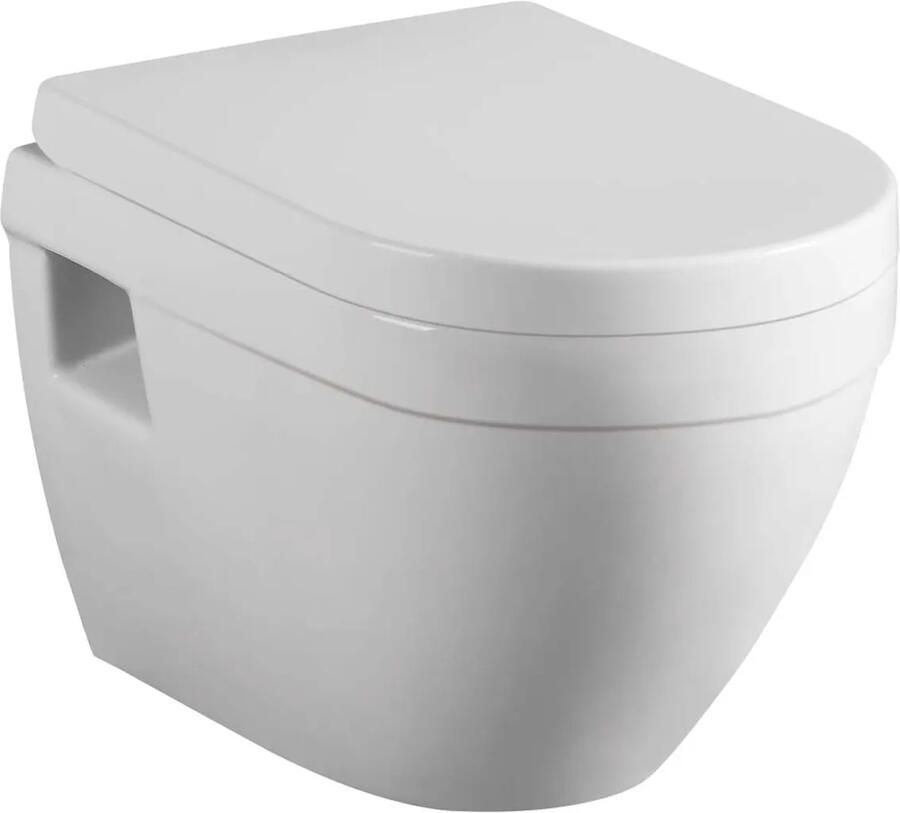 Eastbrook Dura hangende toiletpot wit glans