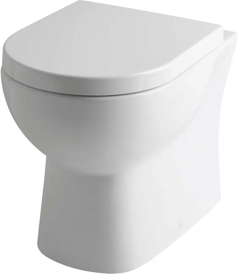 Eastbrook Farringdon randloos staand toilet wit glans