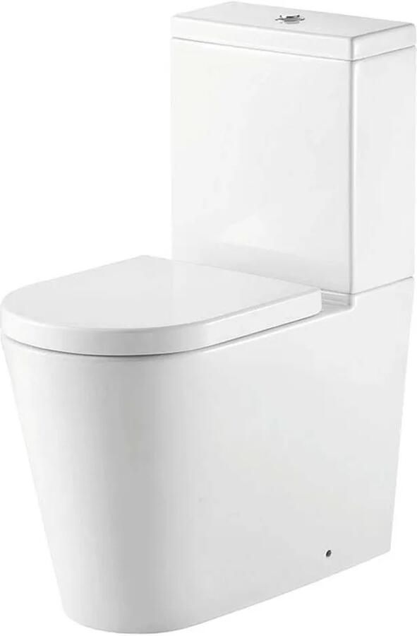 Eastbrook Metro randloze toiletpot back to wall wit glans