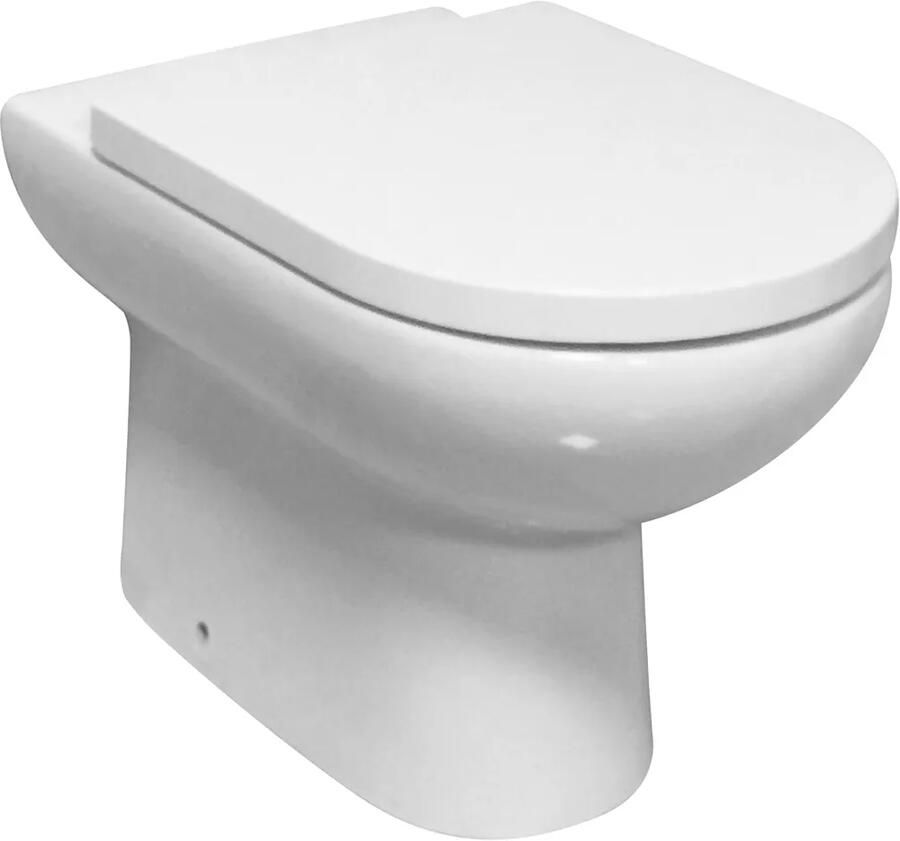 Eastbrook Osterley staand toilet met vortex spoeling wit glans
