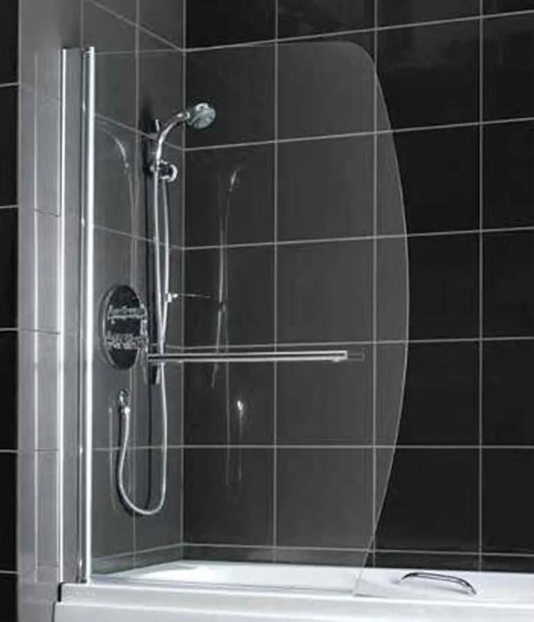 Eastbrook Sail badwand met handdoekrek 90x140cm chroom
