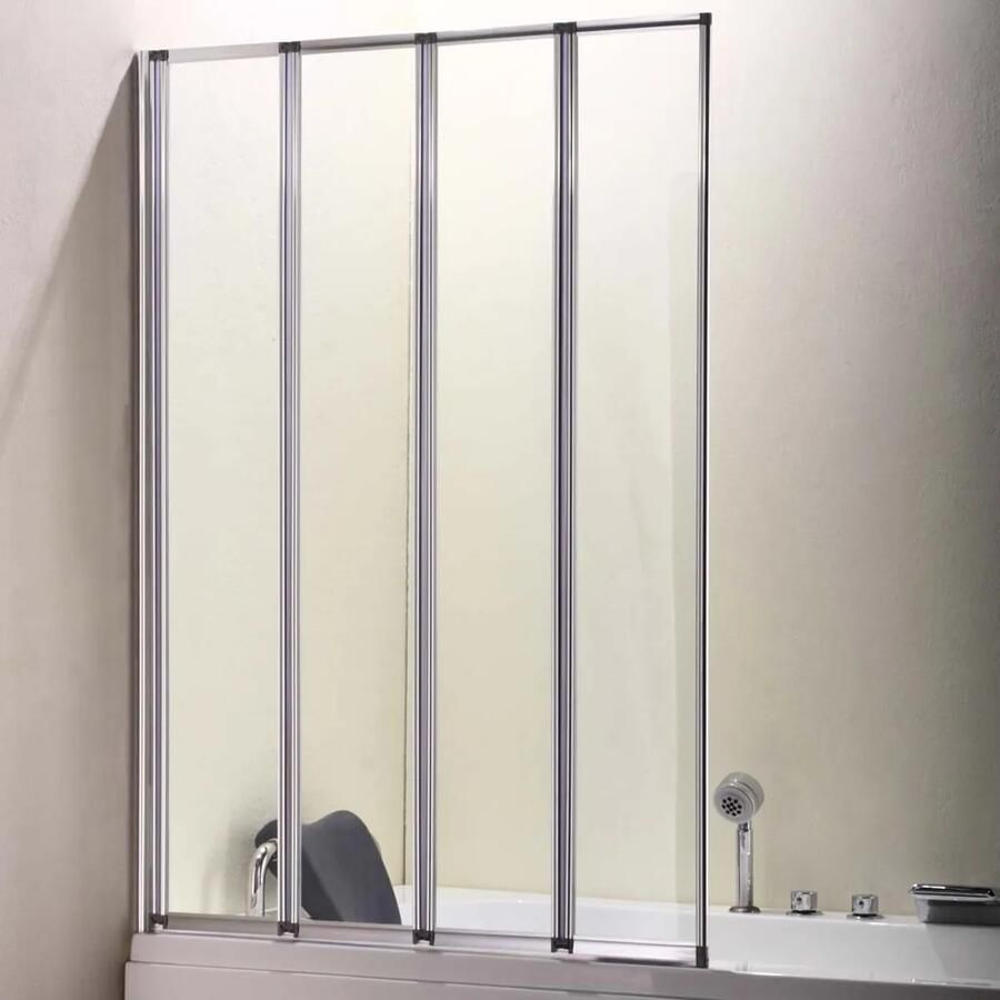 Eastbrook Volente badwand met vouwpanelen 100x140cm chroom