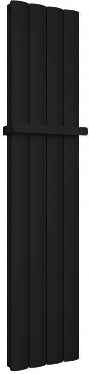 Eastbrook Guardia handdoekbeugel verticale radiator 28cm mat zwart