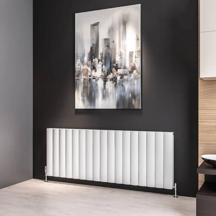 Eastbrook Guardia radiator 161x60cm aluminium 2616W wit mat