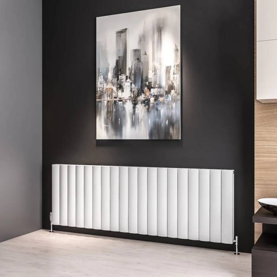 Eastbrook Guardia radiator 180x60cm aluminium 2924W wit mat