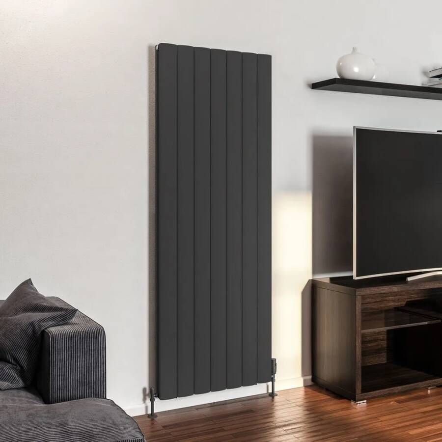 Eastbrook Guardia radiator 66x180cm aluminium 2795W antraciet mat