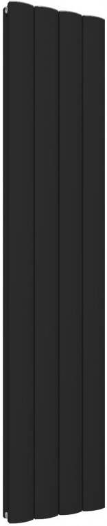 Eastbrook Guardia verticale aluminium radiator 180x28cm Mat zwart 1368 watt