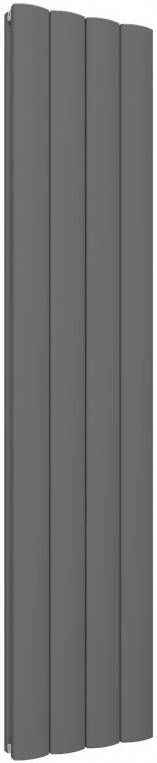 Eastbrook Guardia verticale aluminium radiator 180x37 5cm Antraciet 1824 watt