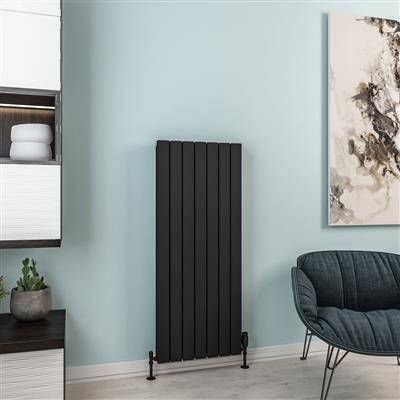 Eastbrook Hadleigh radiator 50x120cm aluminium 1363W zwart mat