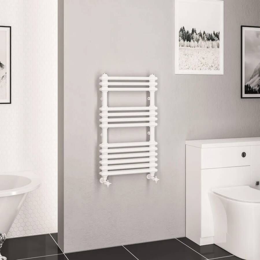 Eastbrook Imperia 2 koloms handdoekradiator 50x85cm 650W wit glans
