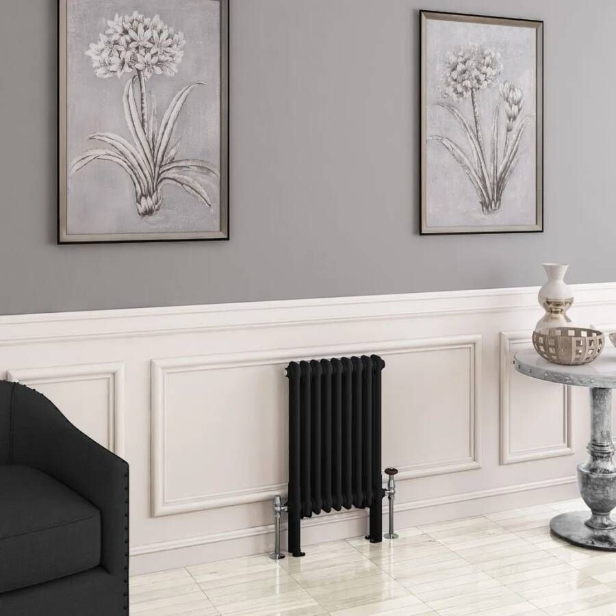 Eastbrook Imperia 2 koloms radiator 40x60cm 576W zwart mat