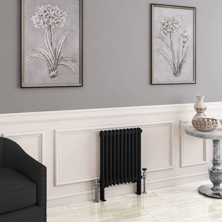 Eastbrook Imperia 2 koloms radiator 50x60cm 704W zwart mat