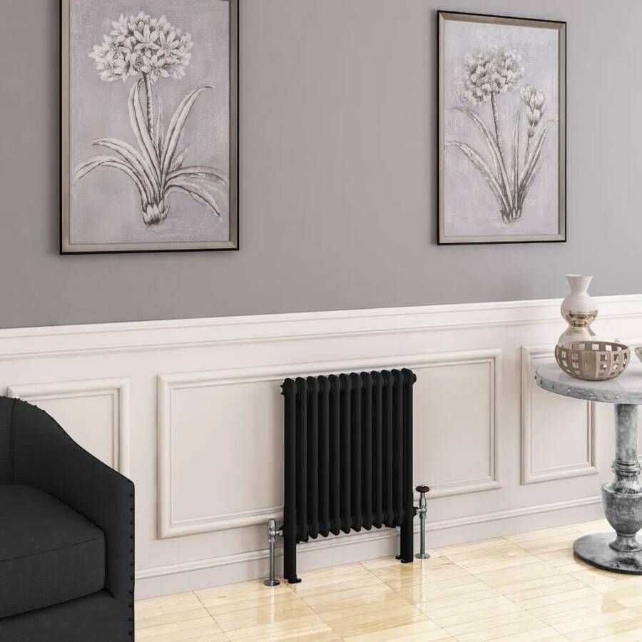 Eastbrook Imperia 2 koloms radiator 55x60cm 767W zwart mat