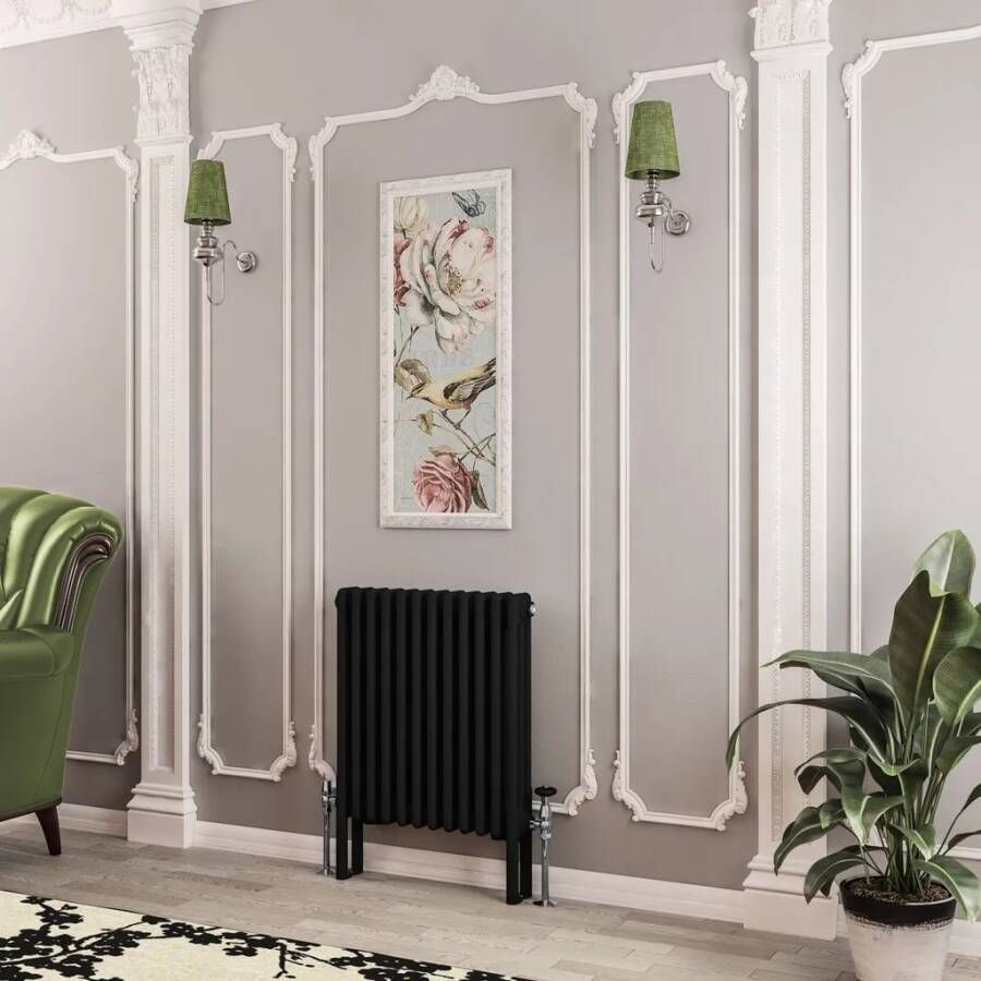 Eastbrook Imperia 3 koloms radiator 55x60cm 1134W zwart mat