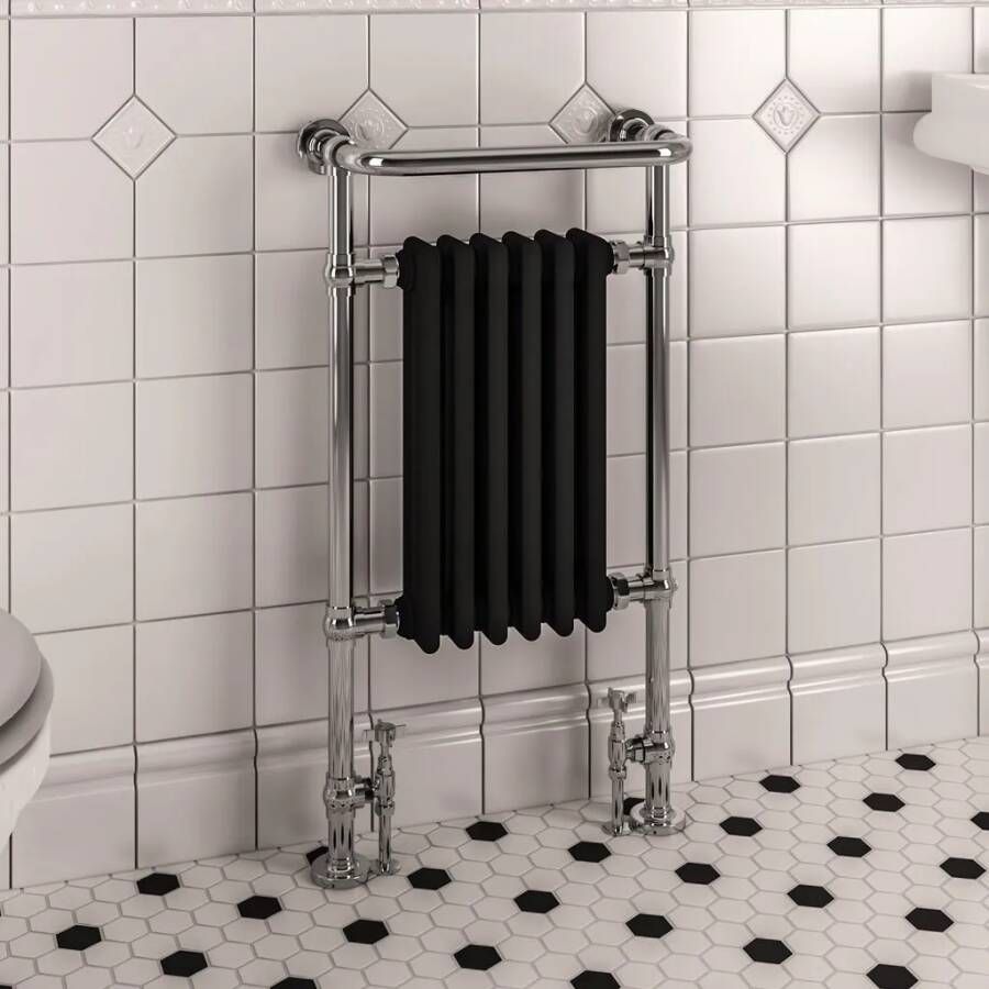 Eastbrook Isbourne klassieke radiator 50x95cm 648W chroom zwart