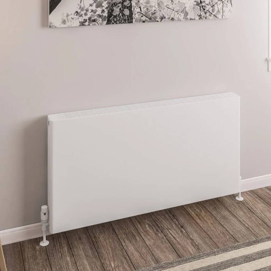 Eastbrook Keynsham paneelradiator met streep 120x60cm 2365W wit glans