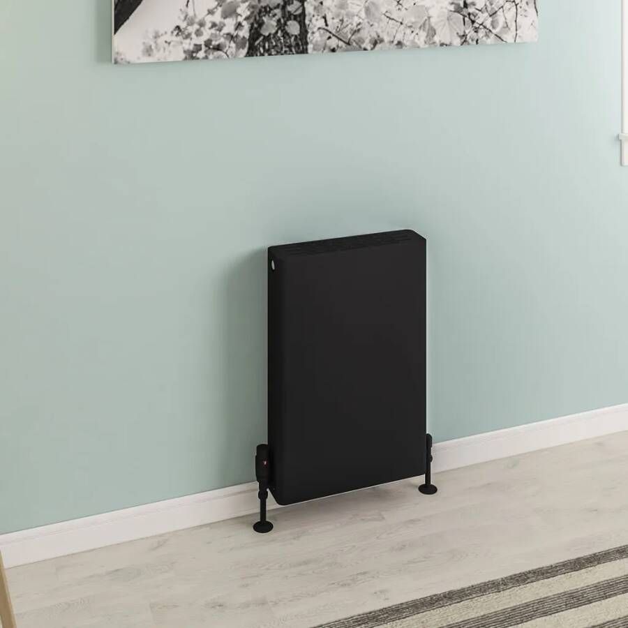 Eastbrook Keynsham paneelradiator met streep 40x60cm 788W zwart mat