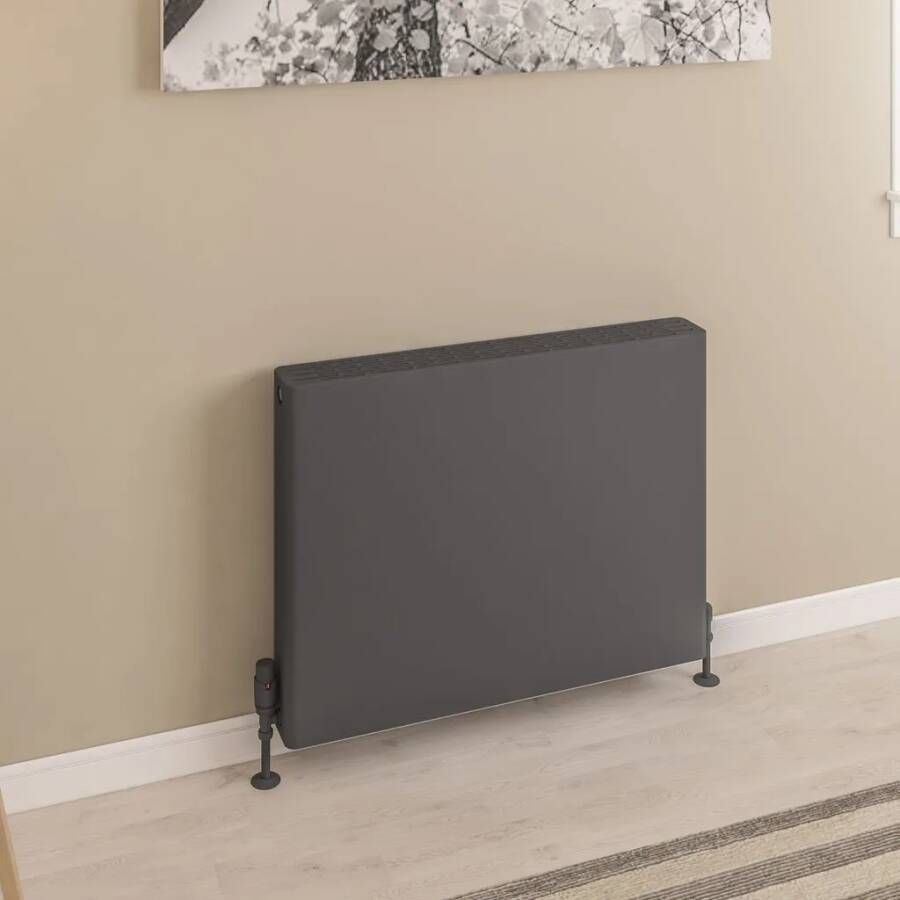 Eastbrook Keynsham paneelradiator met streep 80x60cm 1577W antraciet - Foto 3