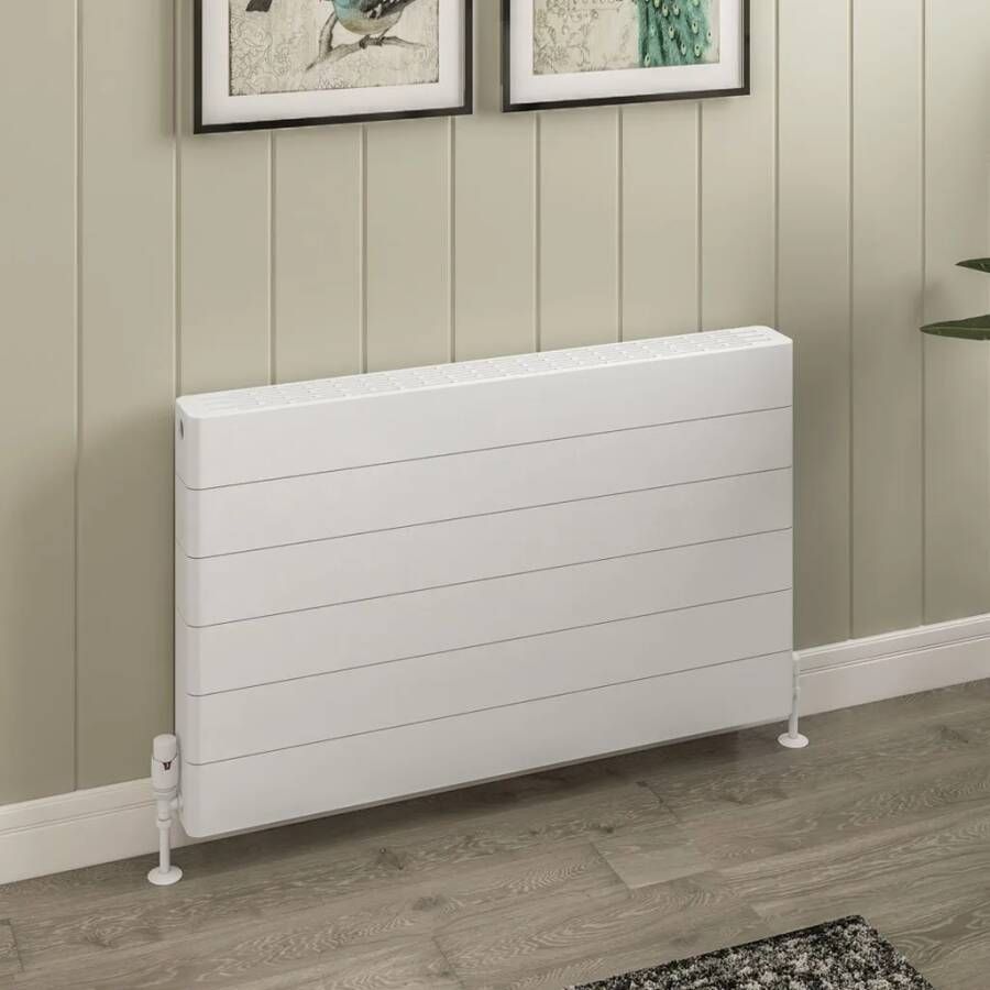 Eastbrook Keynsham paneelradiator met streep 100x60cm 1971W wit glans