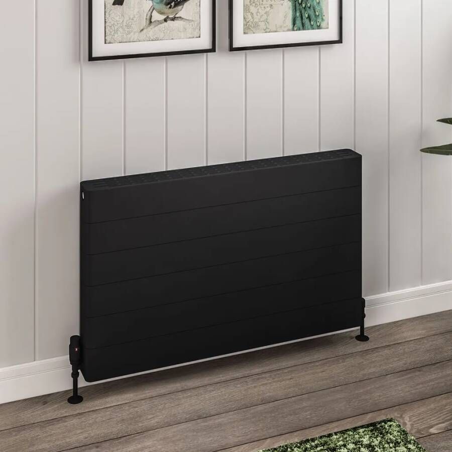 Eastbrook Keynsham paneelradiator met streep 100x60cm 1971W zwart mat - Foto 2