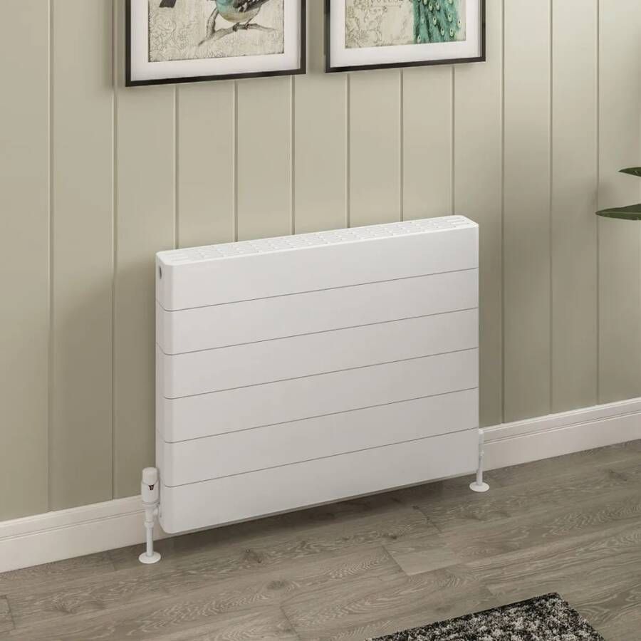 Eastbrook Keynsham paneelradiator met streep 80x60cm 1577W wit glans - Foto 2