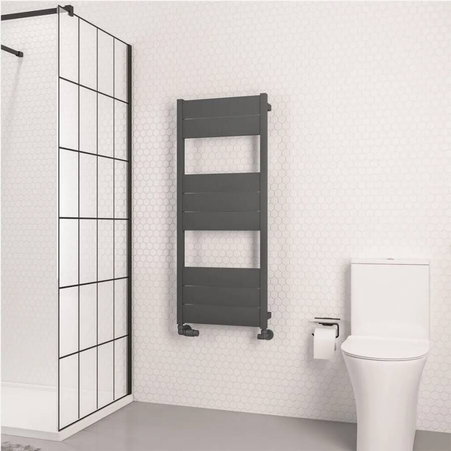 Eastbrook Kingswood handdoekradiator 50x120cm 618W antraciet mat