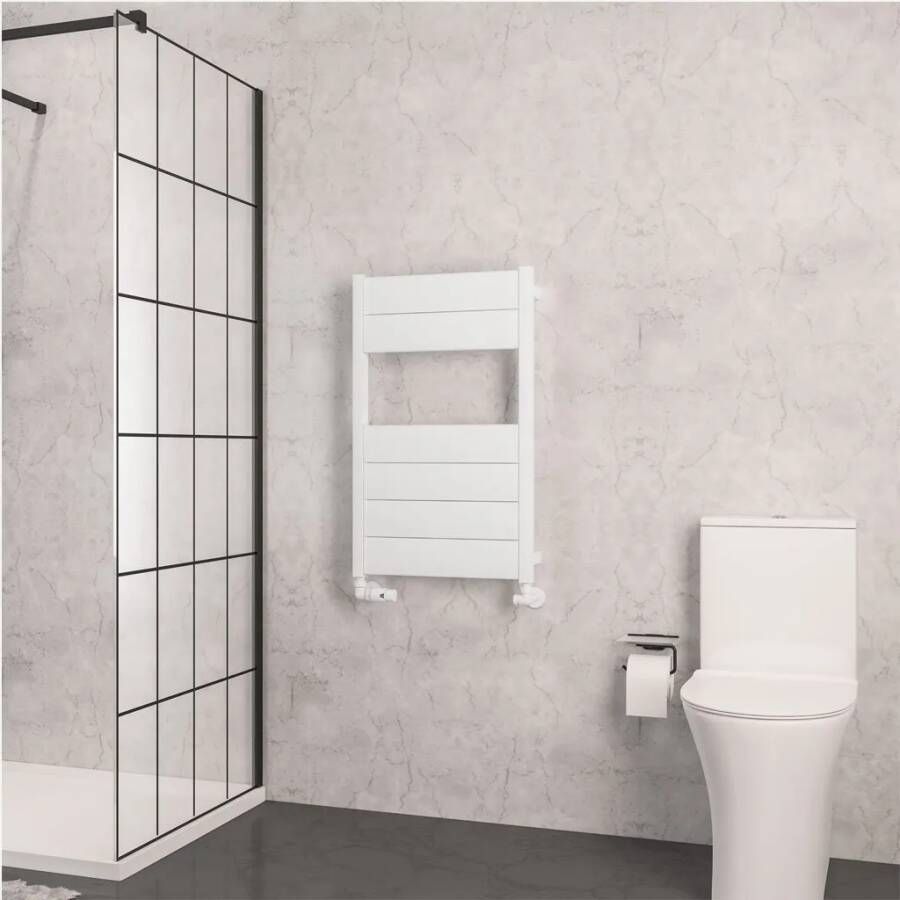 Eastbrook Kingswood handdoekradiator 50x80cm 438W wit mat
