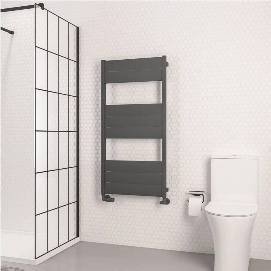 Eastbrook Kingswood handdoekradiator 60x120cm 741W antraciet mat