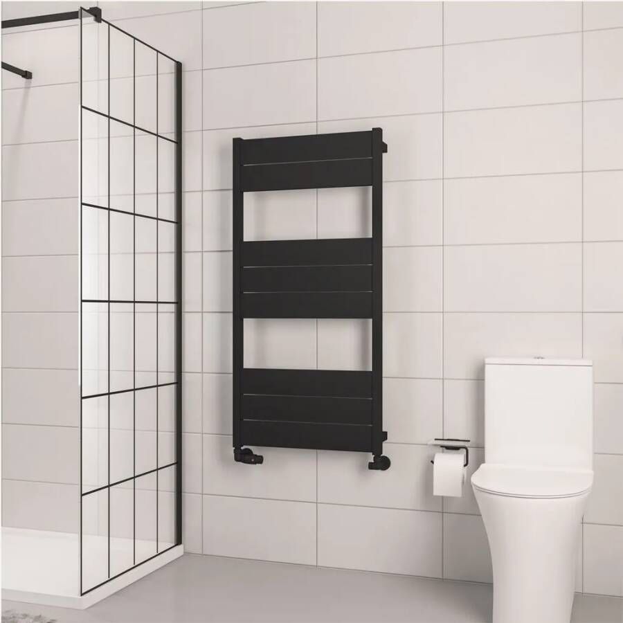 Eastbrook Kingswood handdoekradiator 60x120cm 741W zwart mat