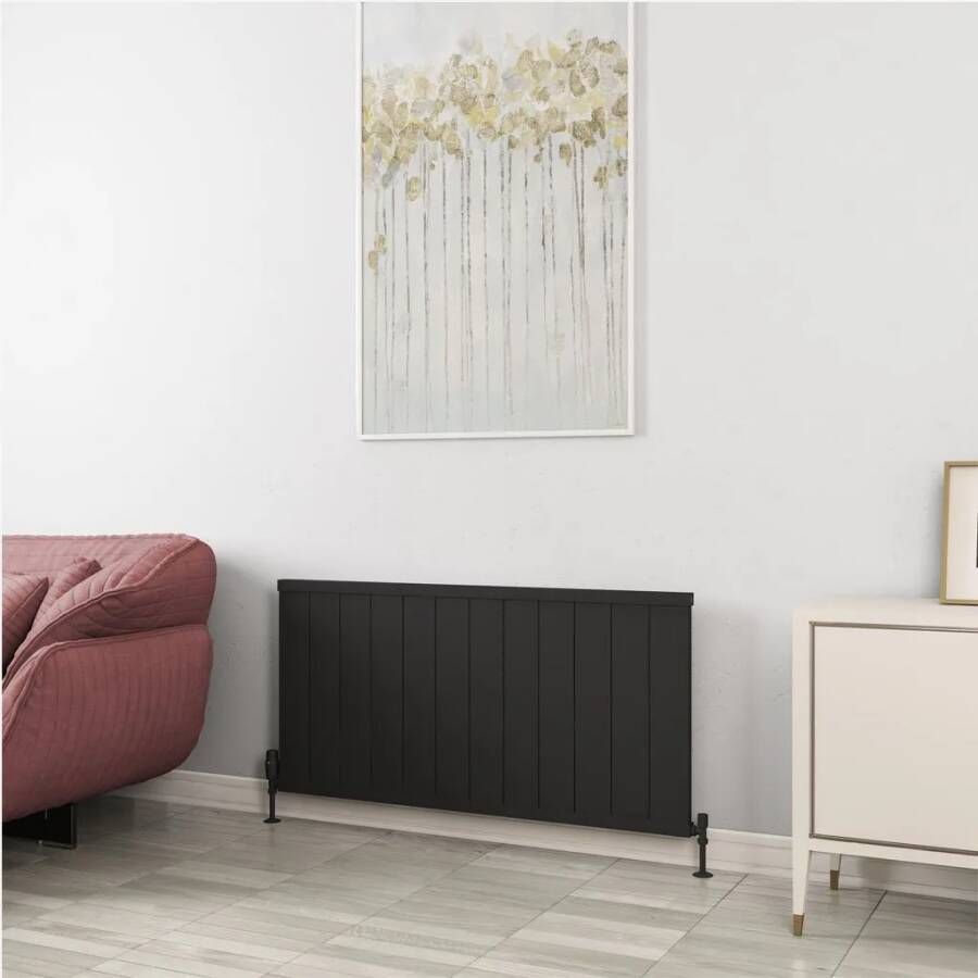 Eastbrook Kingswood paneelradiator 120x60cm 1277W zwart mat