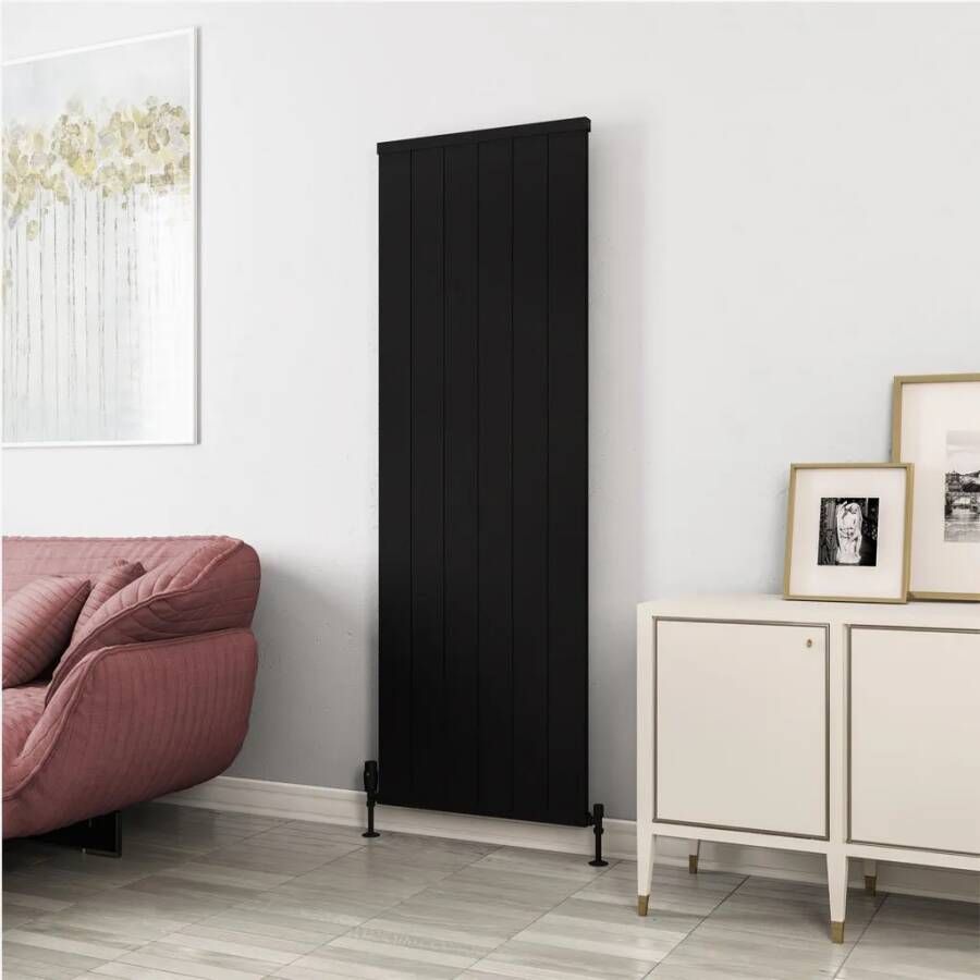 Eastbrook Kingswood paneelradiator 60x180cm 1480W zwart mat
