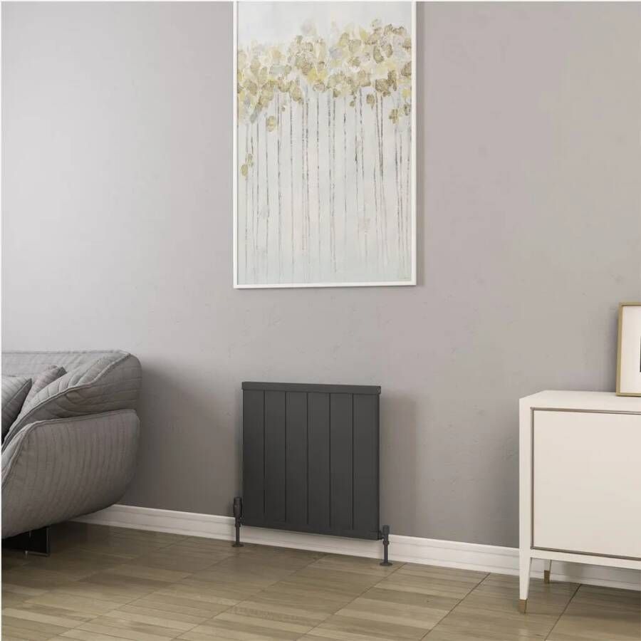 Eastbrook Kingswood paneelradiator 60x60cm 639W antraciet mat